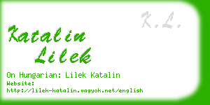 katalin lilek business card